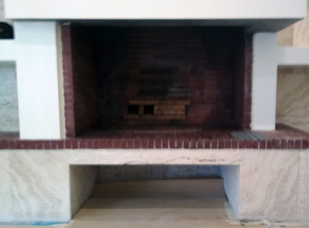 Επισκευή και βάψιμο τζακιού #1