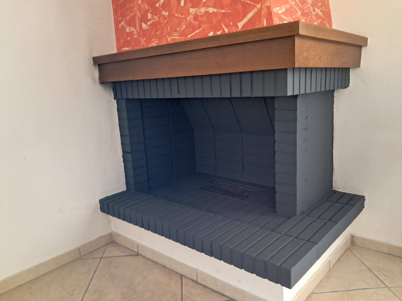 Καθαρισμός και βάψιμο τζακιού #3