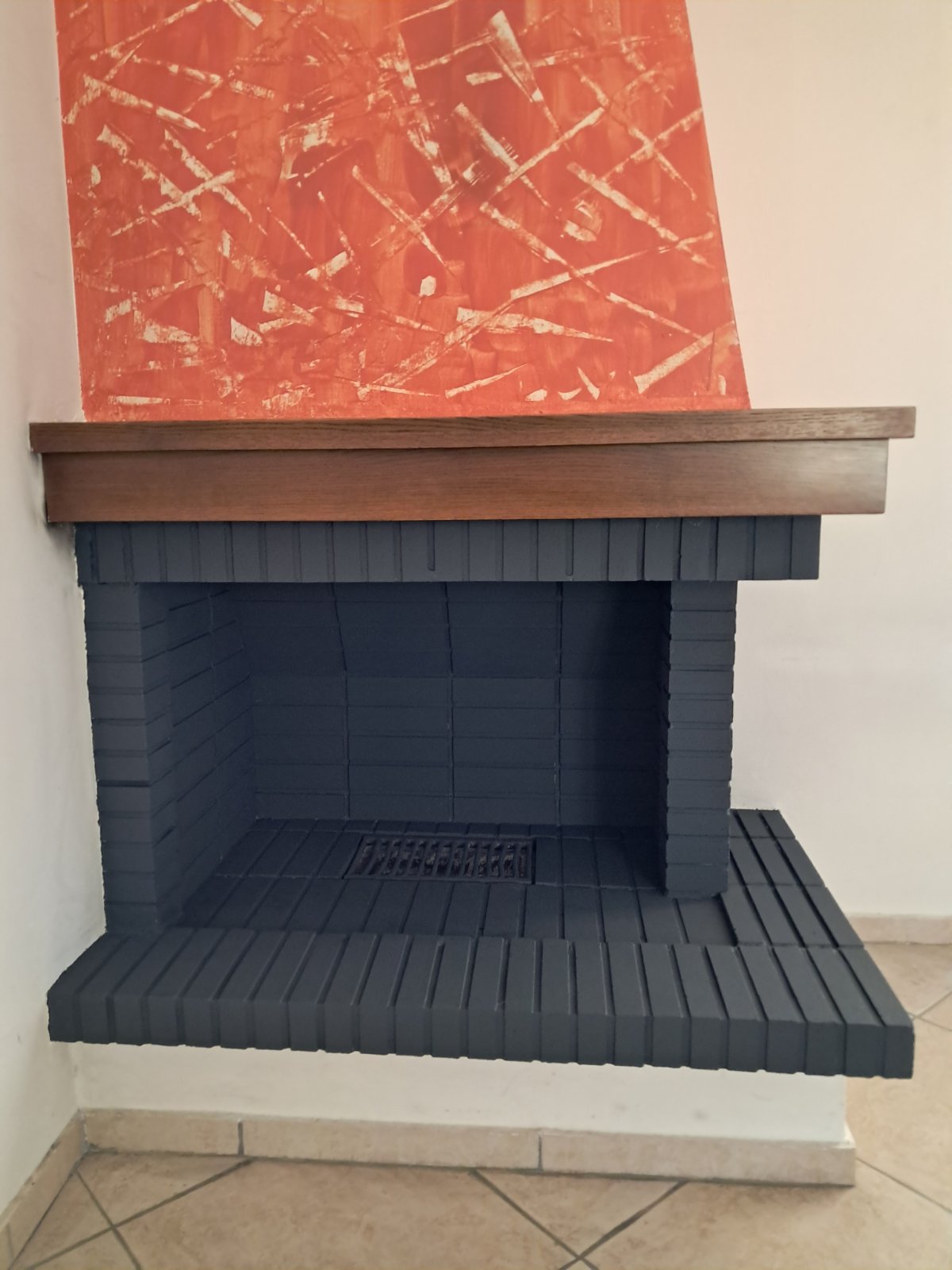 Καθαρισμός και βάψιμο τζακιού #4