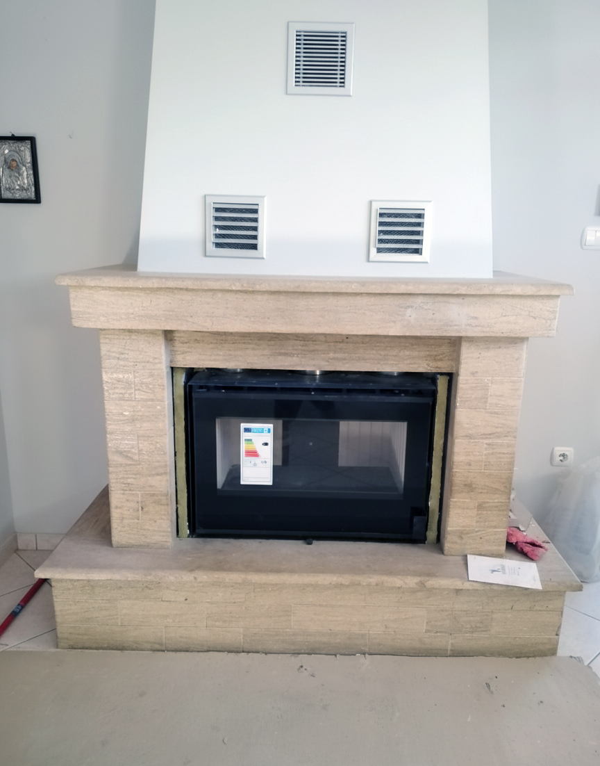 Εγκατάσταση ενεργειακού τζακιού #2