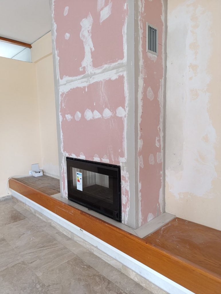 Εγκατάσταση ενεργειακού τζακιού #1