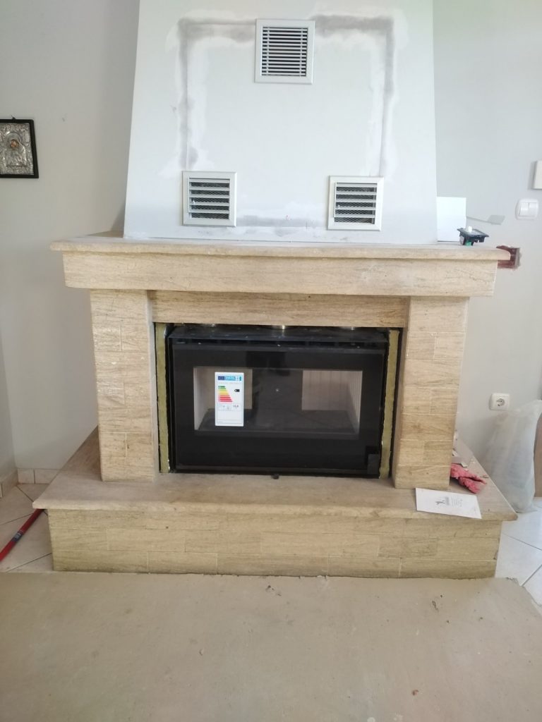 Εγκατάσταση ενεργειακού τζακιού #1