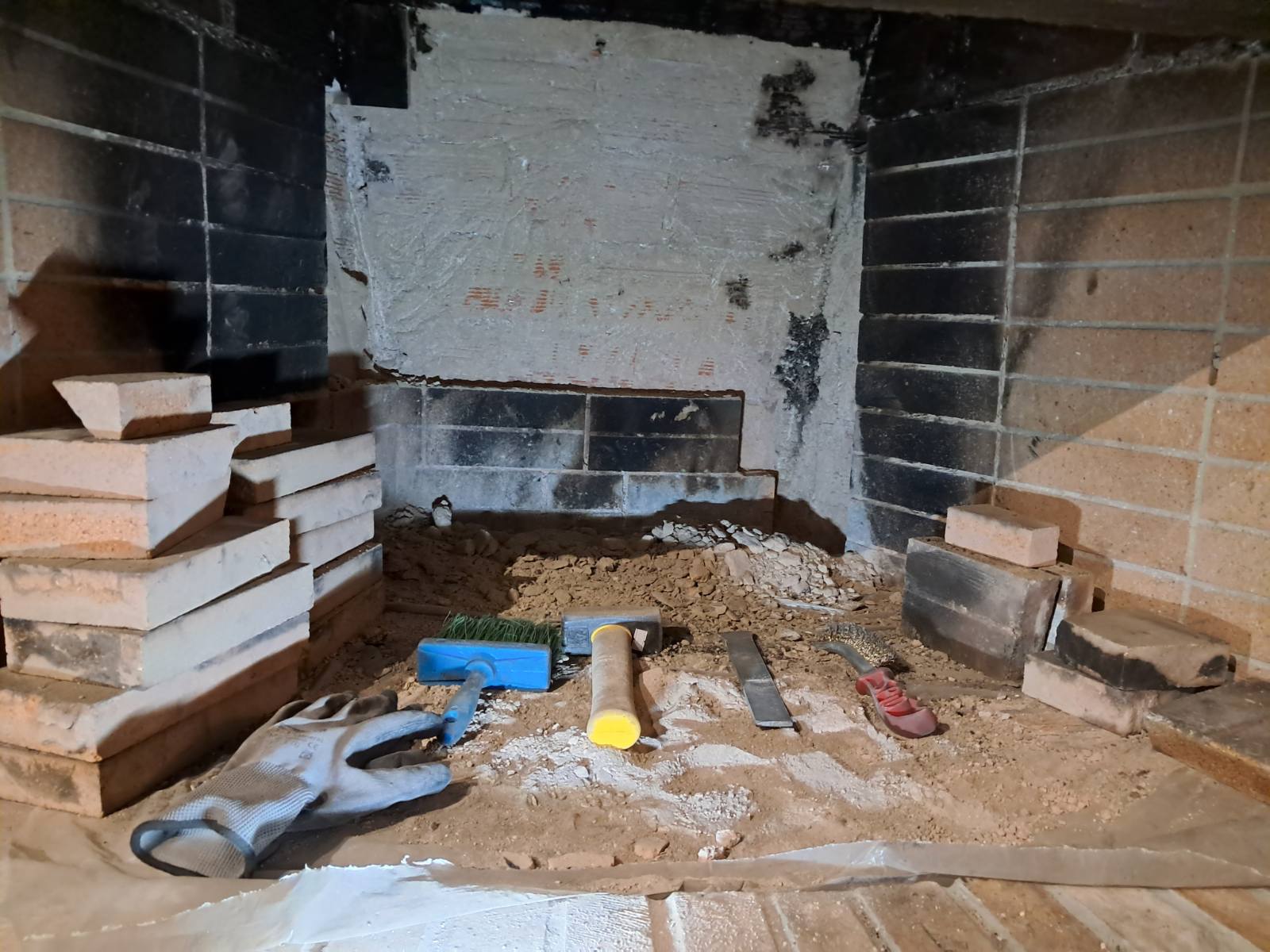 Επιδιόρθωση τζακιού χωρίς αλλαγή των τούβλων #3